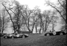 Jaguar C Types (D Hamilton + Two Ecurie Ecosse) British Empire Trophy 1954 Oulton Park. 10x7" photo