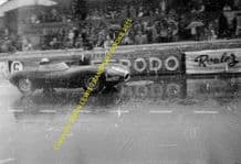 Jaguar D Type. Ivor Bueb At Speed Le Mans 1955 (1st) (b)