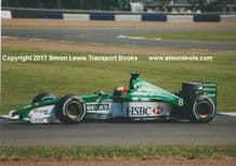 JAGUAR R1 F1 Luciano Burti at speed, testing at Silverstone 2000 . Photo (a)