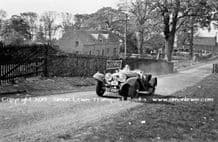 Jaguar SS100 photo.Unknown driver. Bo'Ness Hillclimb 1938