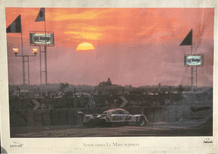 JAGUAR XJR 12 LM TWR Le Mans 24 1990 "SEVEN TIMES... WINNERS." poster orig