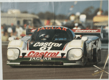 JAGUAR XJR-9 IMSA Daytona 24 1988 Jones/Sullivan/Lammers. CASTROL poster