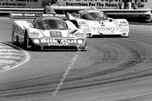 Jaguar XJR8 Boesel-Nielson and Brun Porsche 962 Brands 87