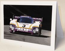 JAGUAR XJR8 Group C  Race Car . Card