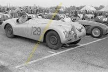 Jaguar XK120 unknown & HWM J Brown 1951 Scottish GP Winfield photo
