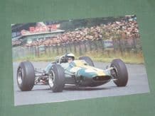 JIM CLARK Lotus 33. 1965 GERMAN GP Postcard (Card School)