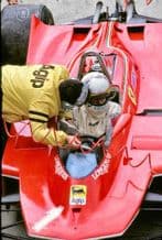 Jody Scheckter Ferrari 312T5 cockpit US GP 1980