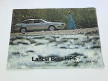 LANCIA BETA COUPE 1975 colour sales catalogue/brochure