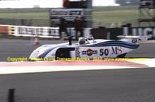 Lancia LC1 Group 6. Patrese at speed Silverstone 1982 6 hours race.