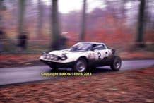 Lancia Stratos . Bjorn Waldegard 1975 RAC Rally. 10x7" photo