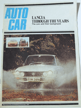 LANCIA THROUGH THE YEARS  The Cars And Their Background (Autocar 1974)