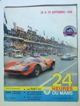 LE MANS 24 Hours 1968 Programme
