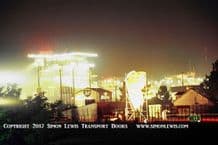 Le Mans 24 Hours 1977.Photo. Night scene at Ford Chicane