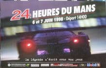 LE MANS 24 Hours Race 1998 original poster 23x16" ( 450x600mm)