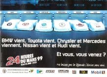 LE MANS 24 Hours Race 1999 original poster 23x16" ( 450x600mm)
