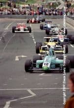 Leyton House March 90B photo  Paul Warwick.  1990 Birmingham Superprix F3000 (a)