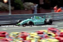 Leyton House March 90B photo  Paul Warwick.  1990 Birmingham Superprix F3000 (c)