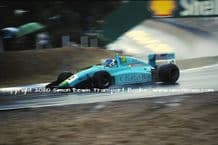 Leyton House March 90B photo  Paul Warwick.  1990 Brands Hatch F3000 (g)