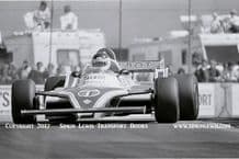 Ligier Matra JS17. Photo. Jean-Pierre Jarier. Long Beach GP 1981