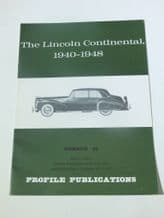 Lincoln Continental 1940-1948 : The (Profile Publications Number 88)