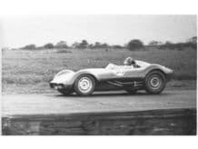 Lister Jaguar. Archie Scott-Brown Snetterton 1957. 5x7" Photo