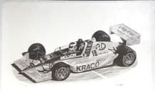 LOLA 1991 INDYCAR KRACO Bobby Rahal . Print by D GRAY signed and numbered