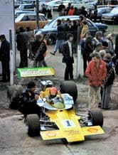 Lola T330 Gijs Van Lennep in Snetterton paddock photo 1973