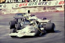 Lola T400 Kieth Holland , Chevron B30 Purley . Mallory Park Shellsport 5000 July 1976 10x7" photo