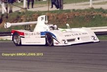 LOLA T530 (Flux)  Brands Hatch Thundersports April 1987 colour 10x7" photo