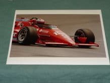 LOLA T800 Mario Andretti Indycar Race 1984 10x8 period colour action photo (b)