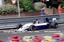 Lola T90/50 Tickford. Photo. Damon Hill 1990 Birmingham Superprix F3000 (a)