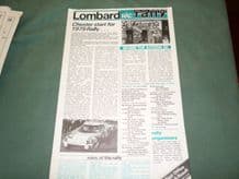 Lombard RAC Rally 1979 info sheet.