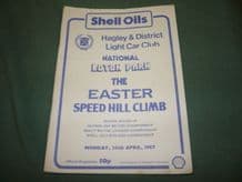 LOTON PARK Hillclimb 1987 April 20 programme