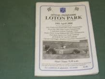 LOTON PARK Hillclimb 2000 April 24 programme