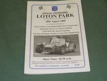LOTON PARK Hillclimb 2000 August 20 programme