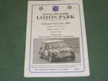 LOTON PARK Hillclimb 2000 July 22-23 programme