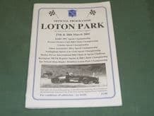 LOTON PARK Hillclimb 2005 March 27-28 programme