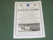 LOTON PARK Hillclimb 2005 May 21-2 programme