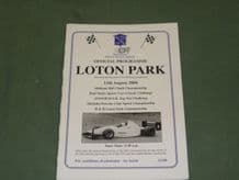 LOTON PARK Hillclimb 2006 August 13 programme