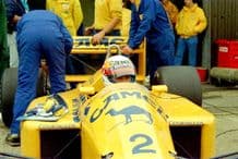 Lotus 100T Nakajima close up 1988 Silverstone test
