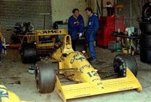 Lotus 101 Judd Nakajima's car 1989 Silverstone test