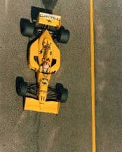 Lotus 101 Piquet overhead Brazil GP 1989