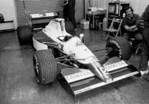 Lotus 102D Herbert car pits British GP 1991 (c)