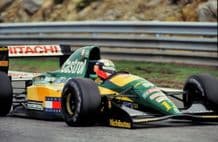 Lotus 107 Herbert at speed Portugal GP 1992