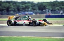 Lotus 107 Zanardi at speed British GP 1993