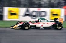 Lotus 107 Zanardi at speed Euro GP Donington 1993