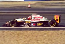 Lotus 109 Herbert at speed British GP 1994 (a)
