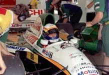 Lotus 109 Zanardi cockpit close up French GP 1994 (c)