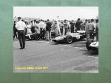 LOTUS 18s & COOPER. Moss, Brabham, Ireland. Dutch GP grid 1960