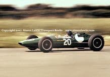 Lotus 25 Jim Clark. Photo British GP 1962 Aintree